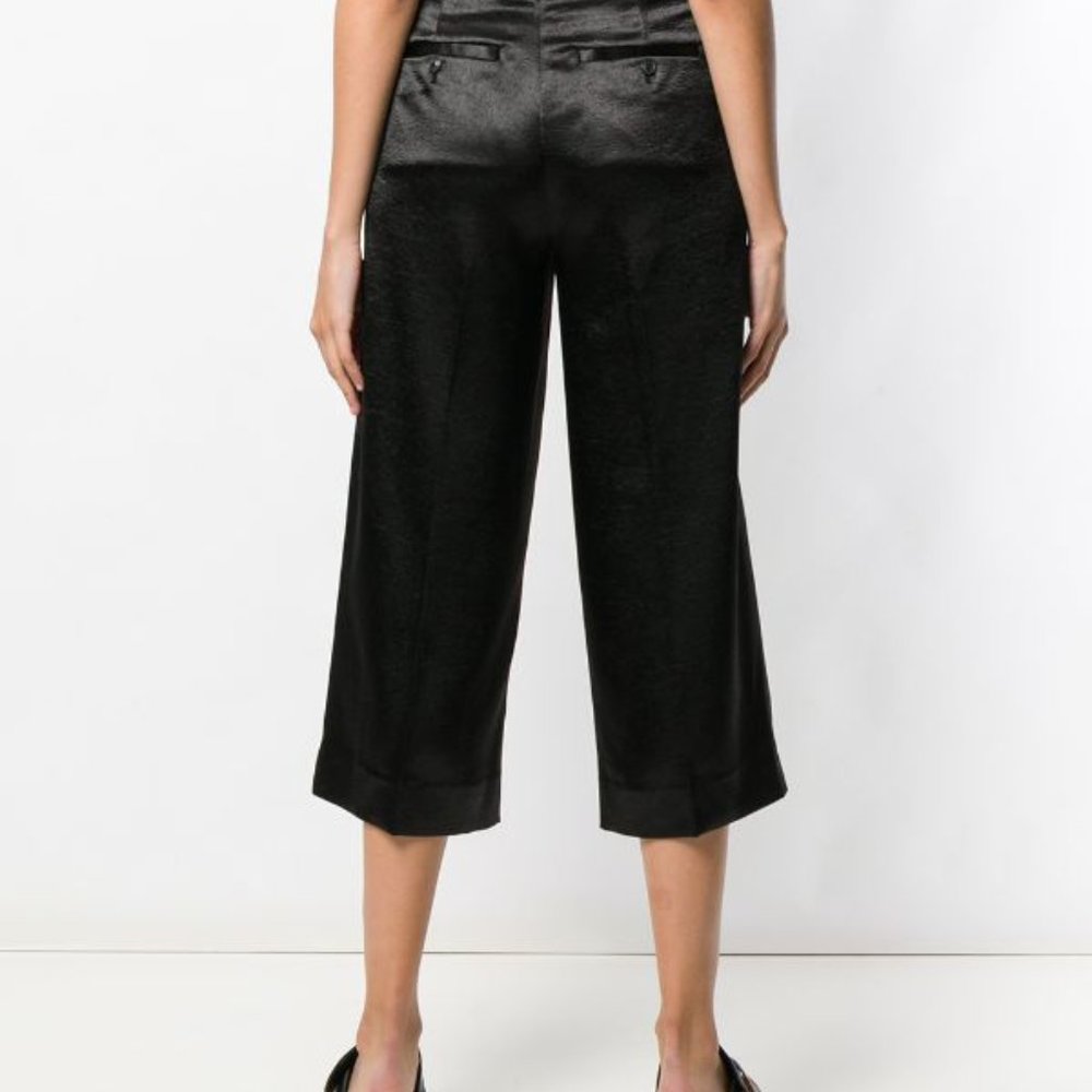 NWT Vince Metallic Satin Crop Wide Leg Pant - Picture 10 of 10